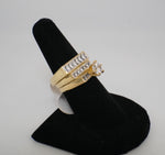 THREE PIECE MARRIAGE RING 14K YELLOW GOLD