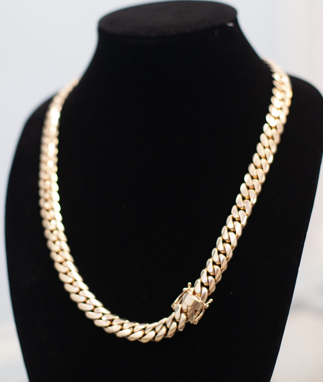 SOLID MIAMI 14K YELLOW GOLD NECKLACE
