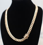 SOLID MIAMI 14K YELLOW GOLD NECKLACE